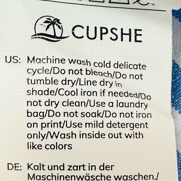 💜 5/$20 Cupshe Blue and White Striped Sundress Size S - Picture 4 of 6